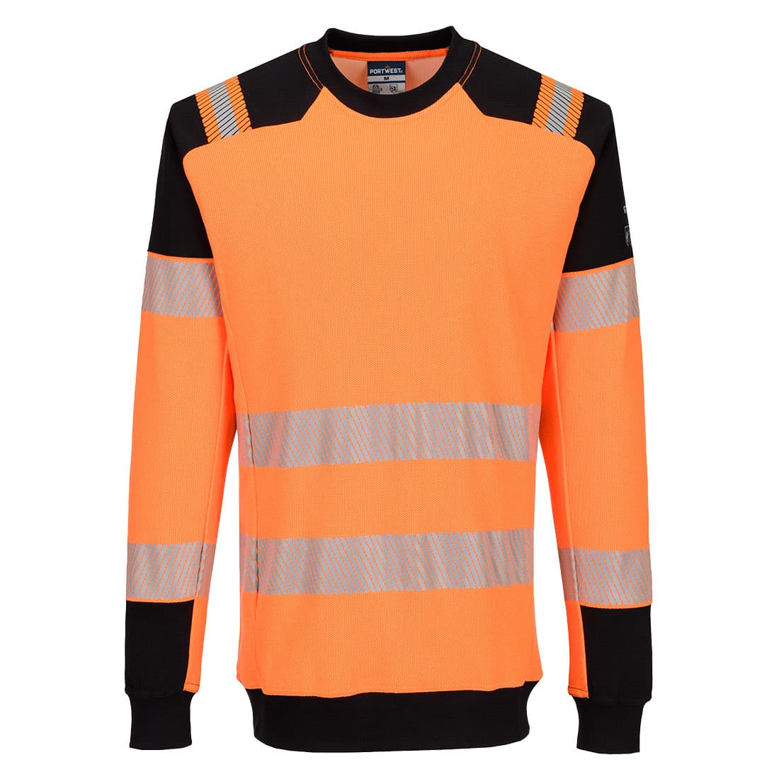 Sweatshirt PW3 Modaflame Knit HVO FR Orange/Noir