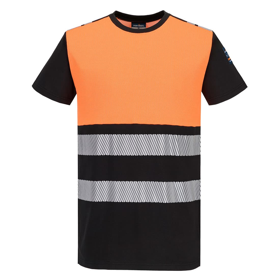 T-shirt MC PW3 Modaflame HVO Classe 1 FR Orange/Noir