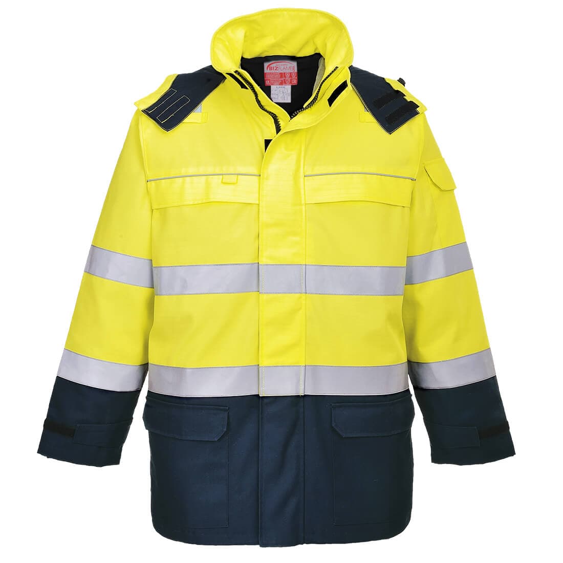 Parka Bizflame Rain+ Hi-Vis Arc Jaune/Marine