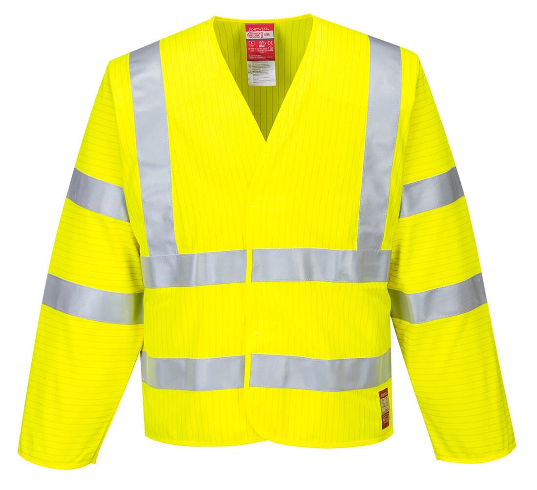 Gilet HV ML Antistatique - Résistante à la flamme Jaune