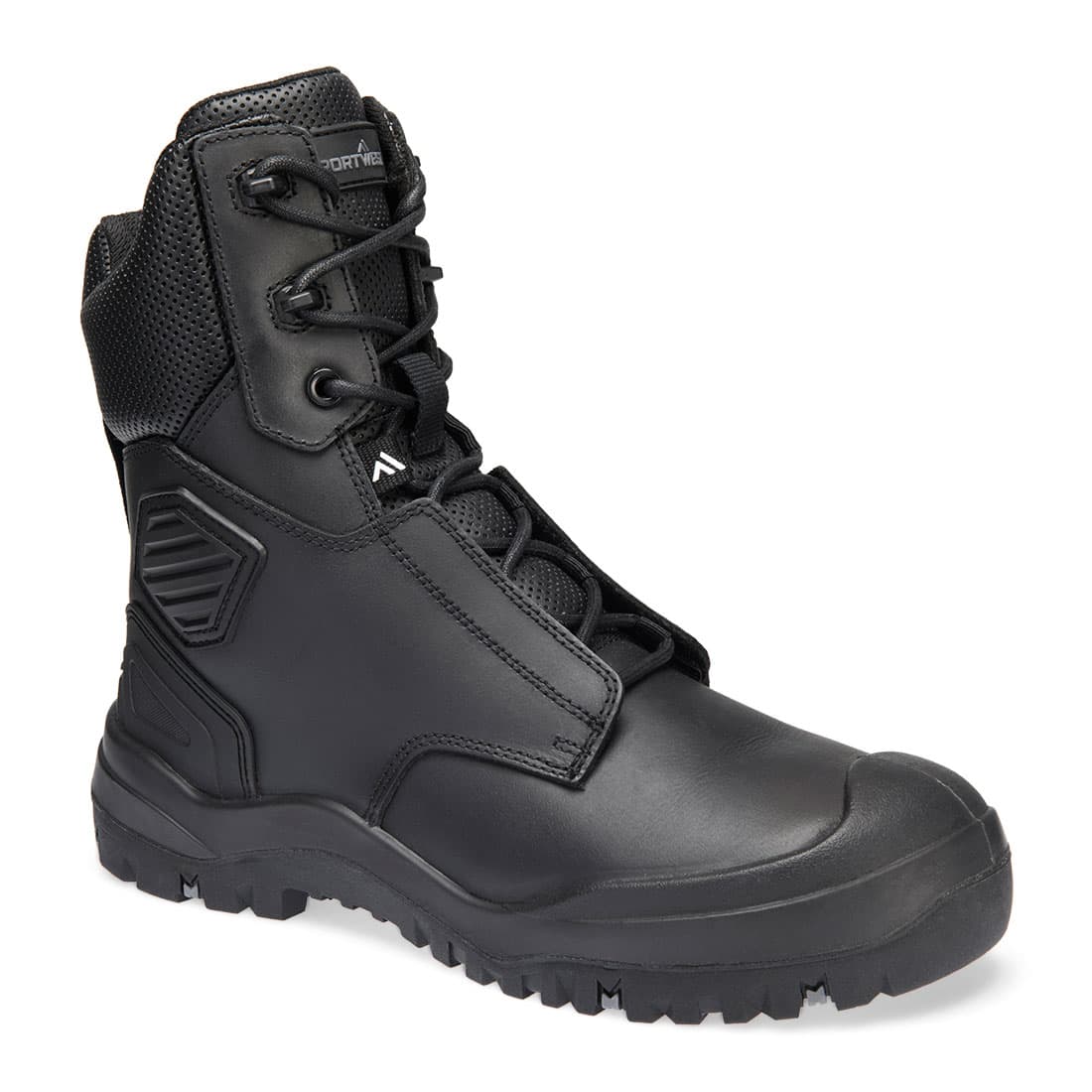 Chaussure haute cuir embout acier S3 SC HRO HI CI LG SR Noir