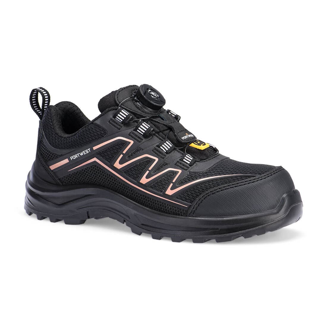 Basket Composite KPU Femmes S1PS FO SR ESD Black/Rose Gold
