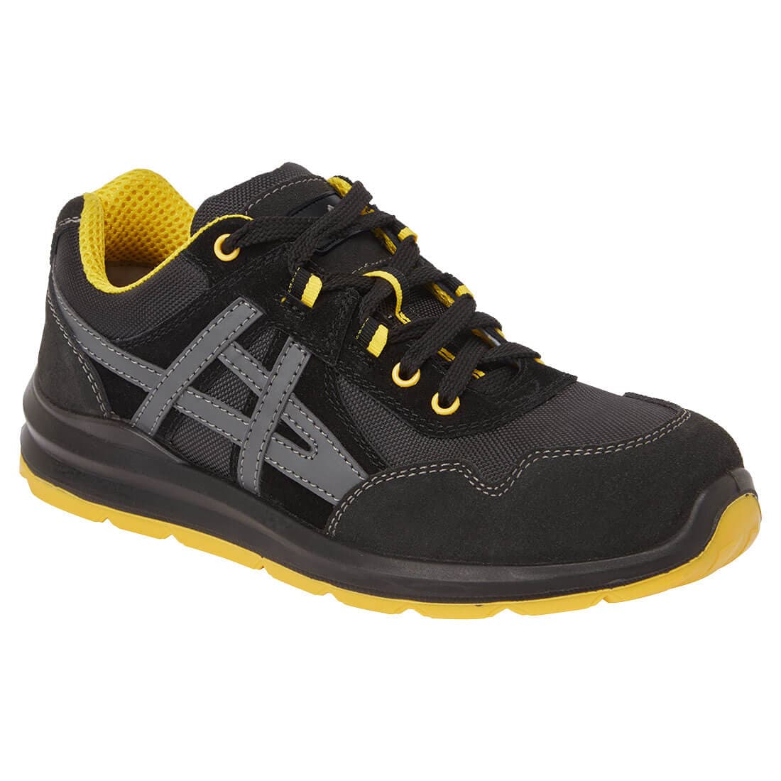 Basket de sécurité cuir embout acier – S1 FO SR Noir