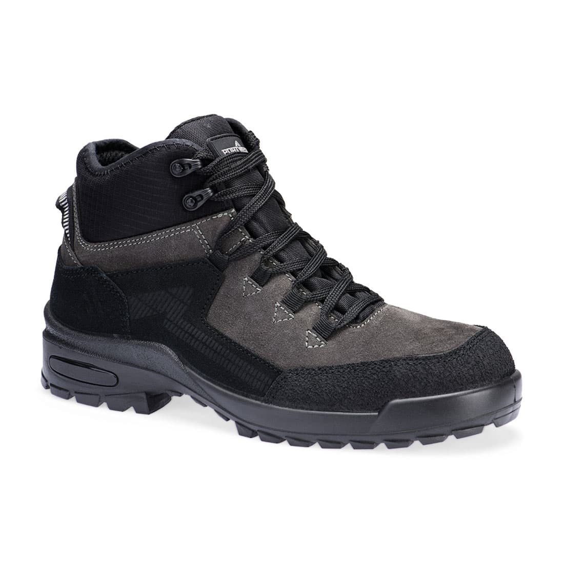 Bottines en daim suédé acier S3L CI FO SR Noir/Gris