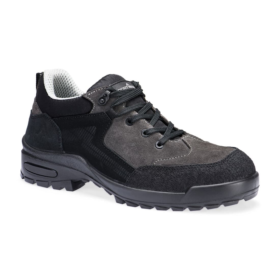 Chaussure cuir suédé acier S3L CI FO SR Noir/Gris