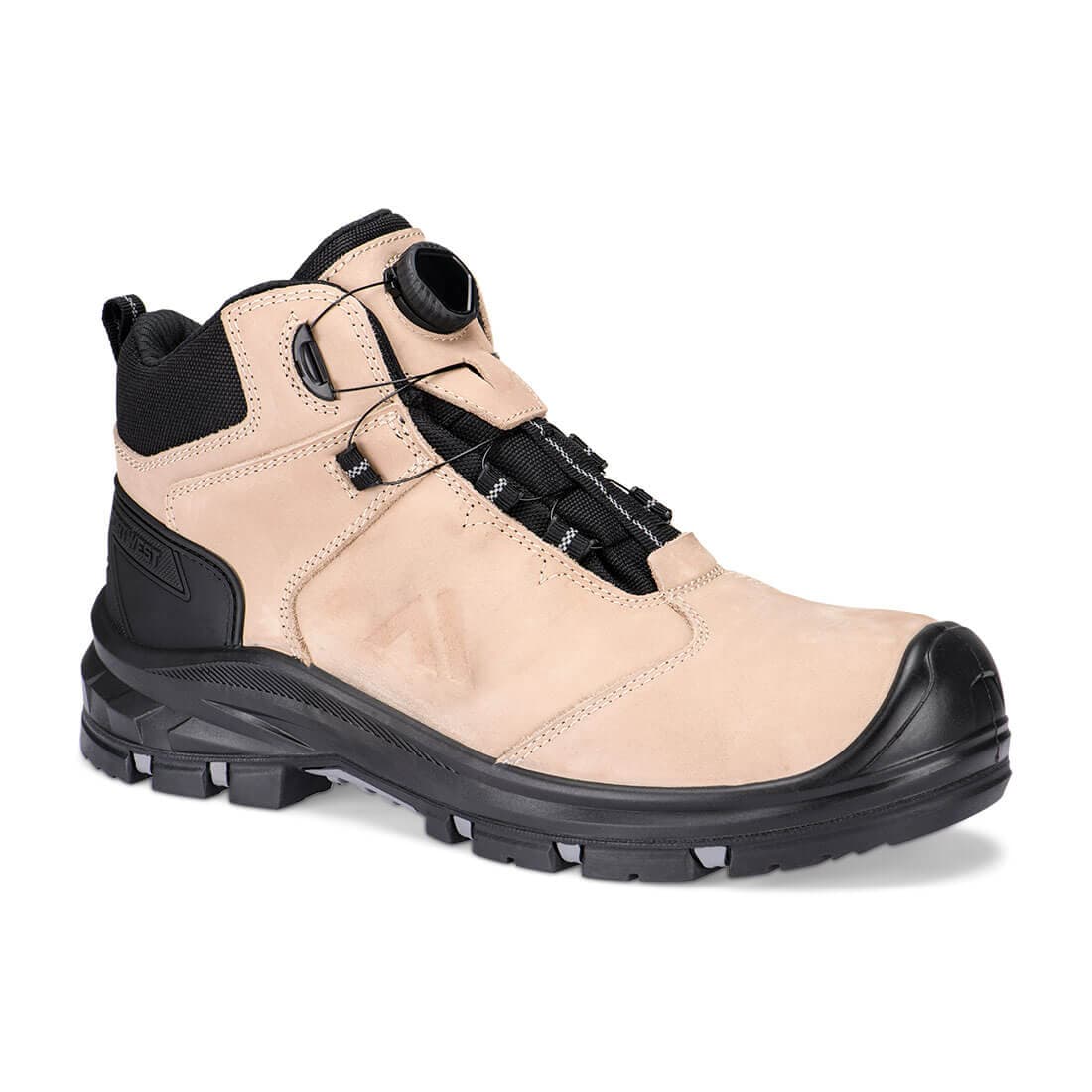 Bottine Mi-haute Cuir Composite à Laçage Câble S7S HRO FO SC LG SR Pierre