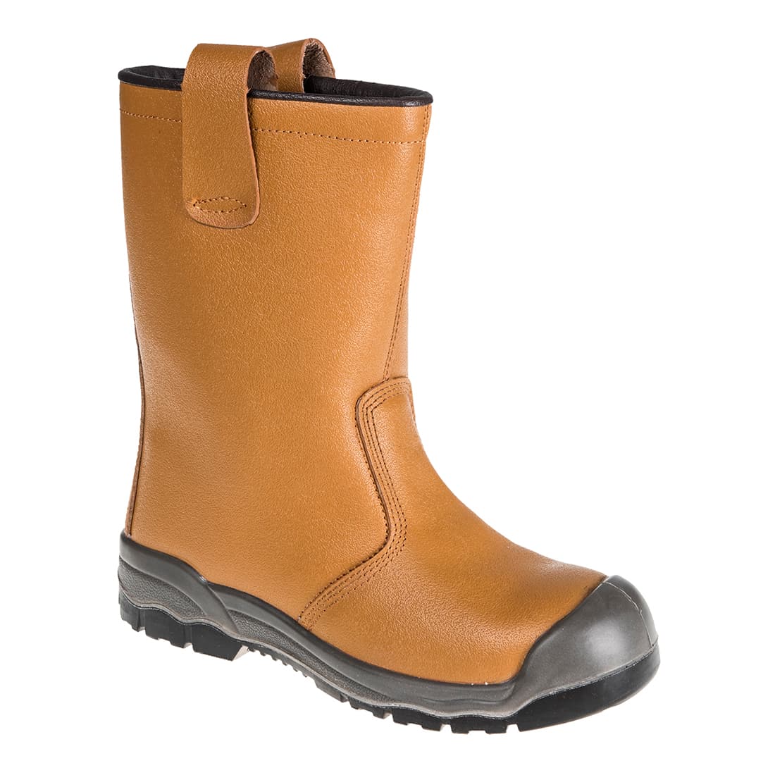 Botte rigger cuir action embout acier – S1P SR Bronze