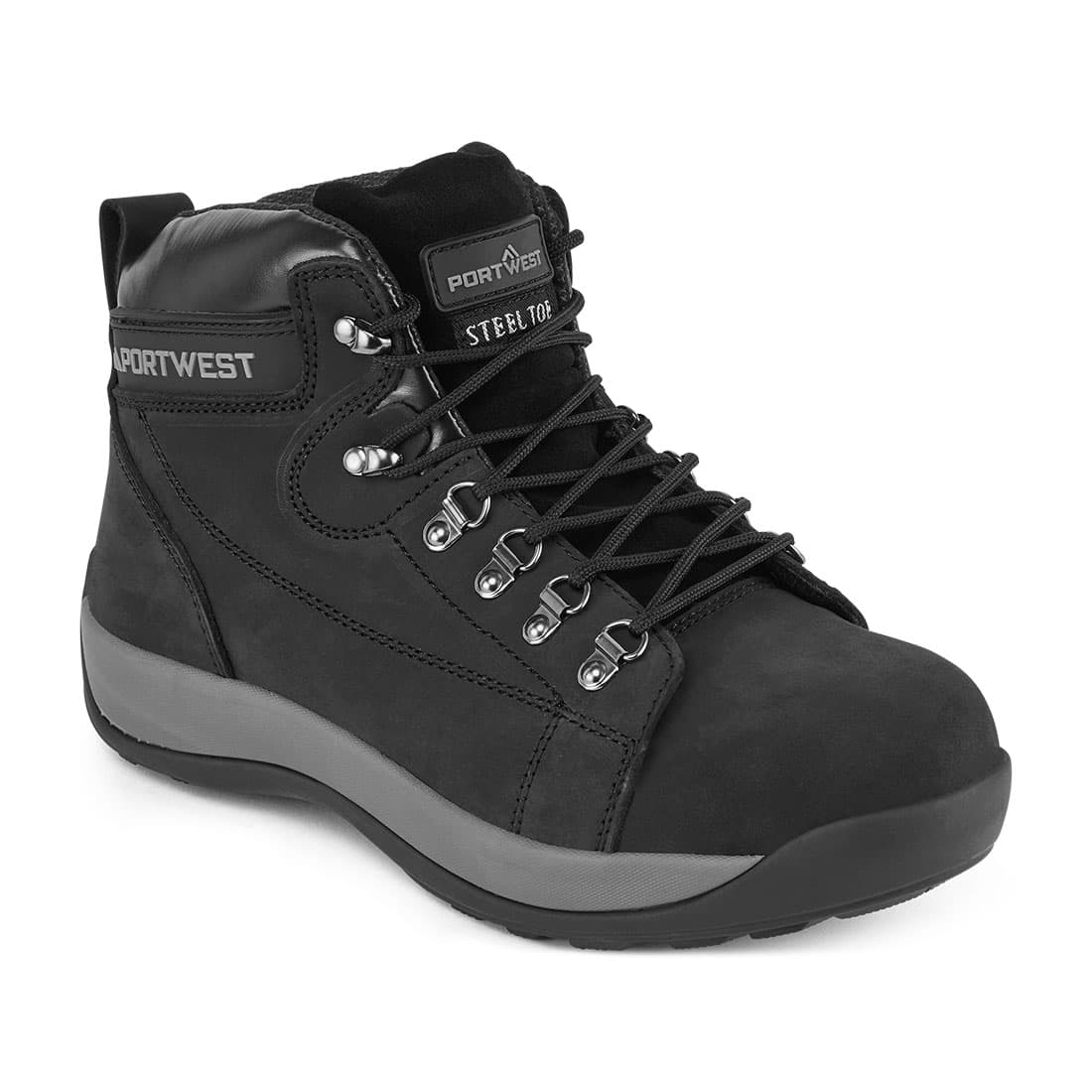 Mi-brodequin Steelite Nubuck SB HRO Noir