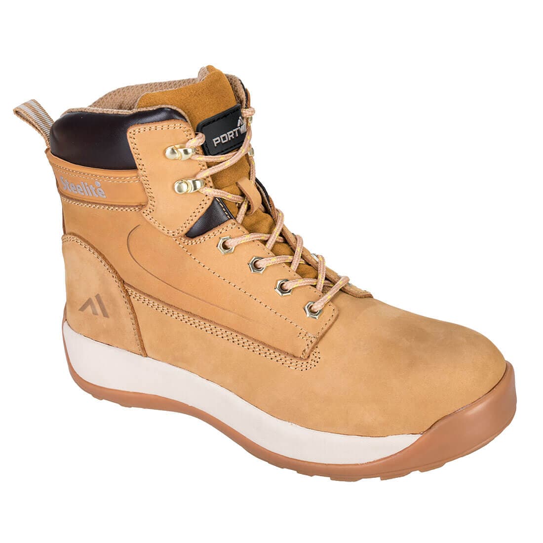 Chaussure mi-haute cuir nubuck embout acier S3 HRO Miel