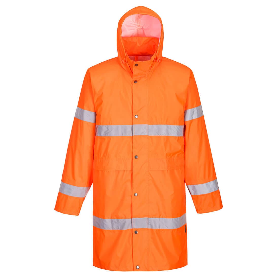 Manteau de pluie haute visibilité 100 cm Orange