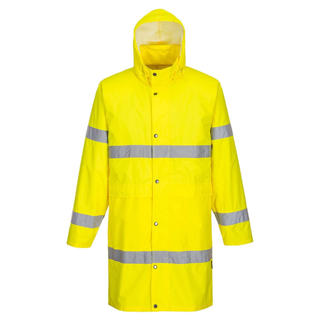 Manteau de pluie haute visibilité 100 cm Jaune