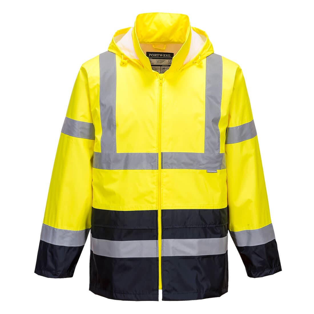 Veste de pluie Hi-Vis bicolore Jaune/Marine