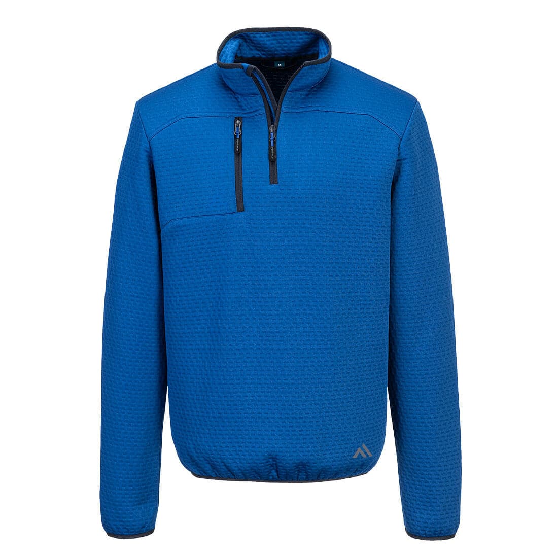 Sweatshirt texturé 1/4 zip KX3 Bleu quartz