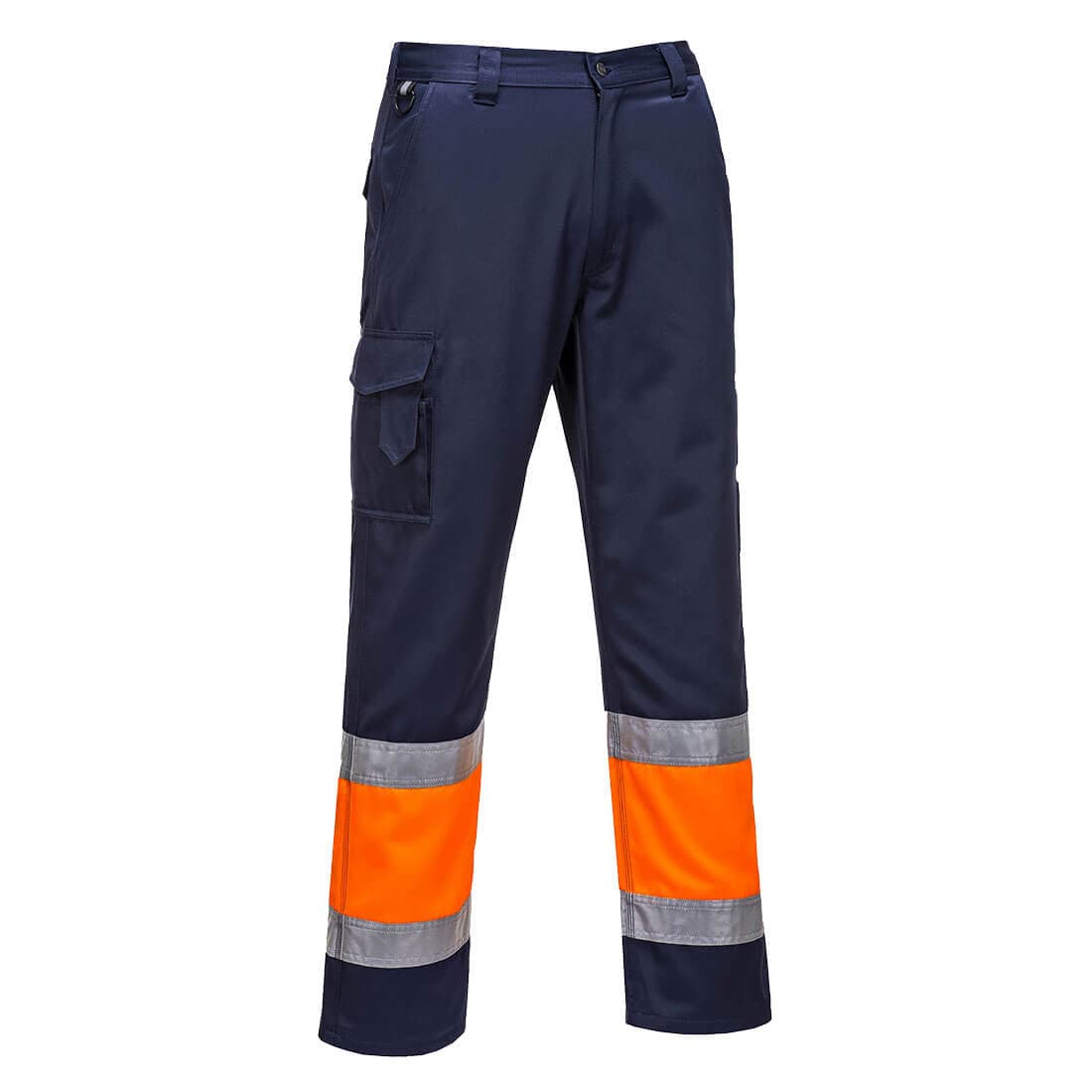 Pantalon combat Hi-Vis Bicolore Orange/Marine