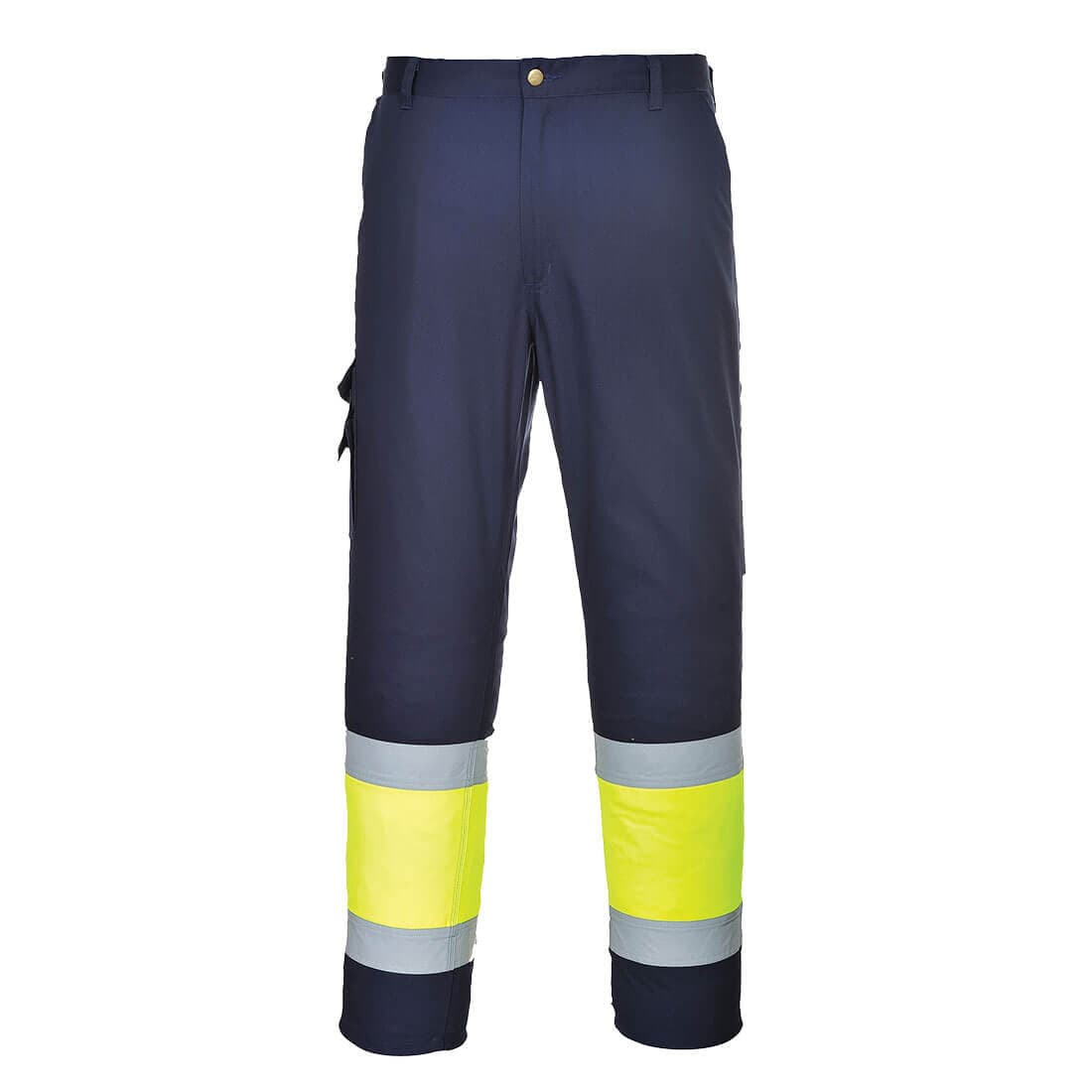 Pantalon combat Hi-Vis Bicolore Jaune/Marine