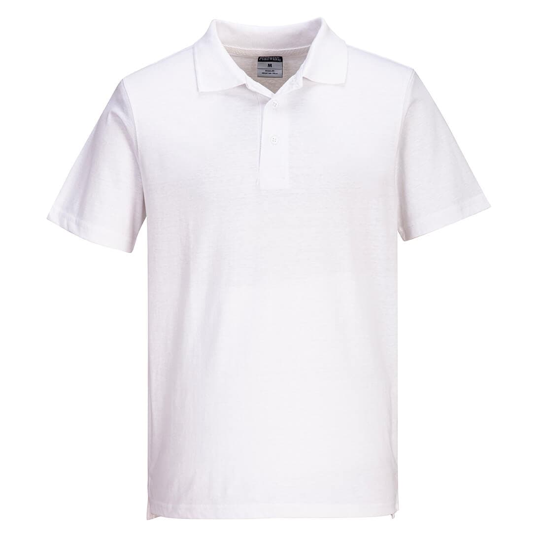 Polo Jersey léger (48 pièces par carton) Blanc