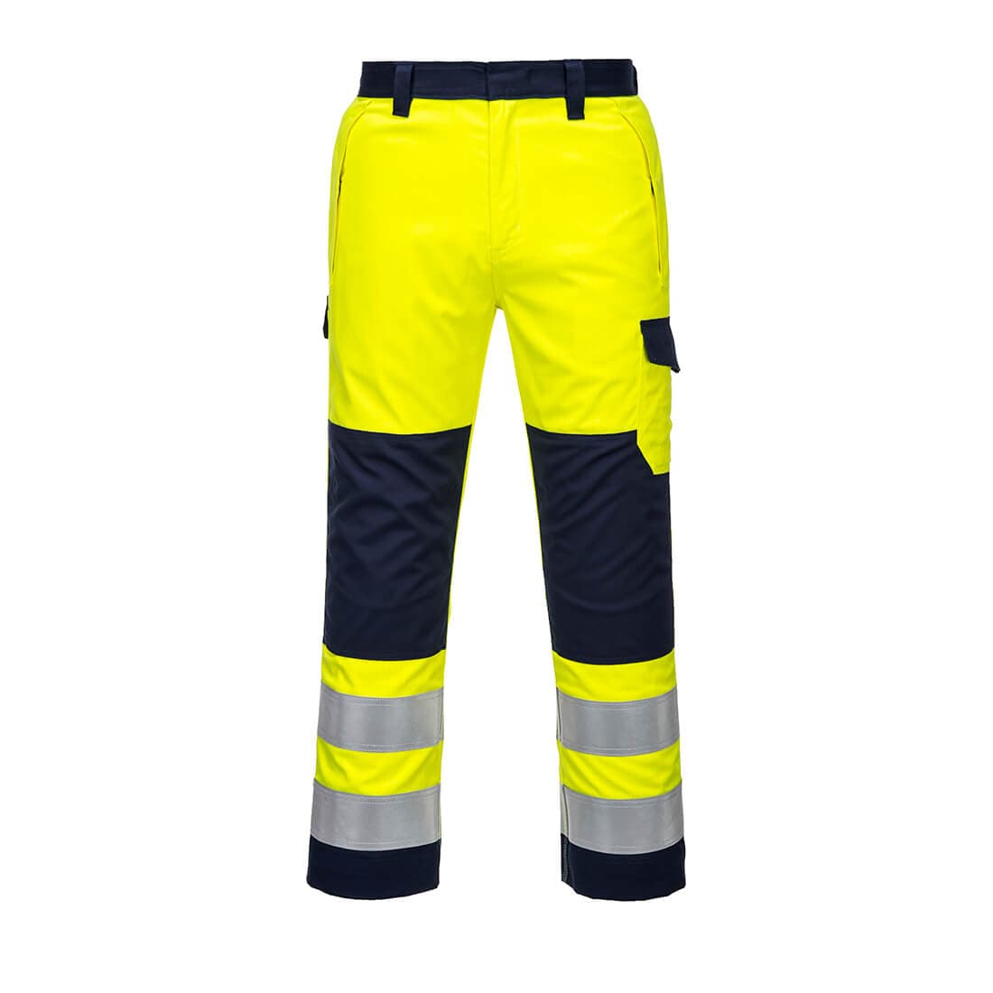 Pantalon Modaflame Haute-Visibilité Jaune/Marine
