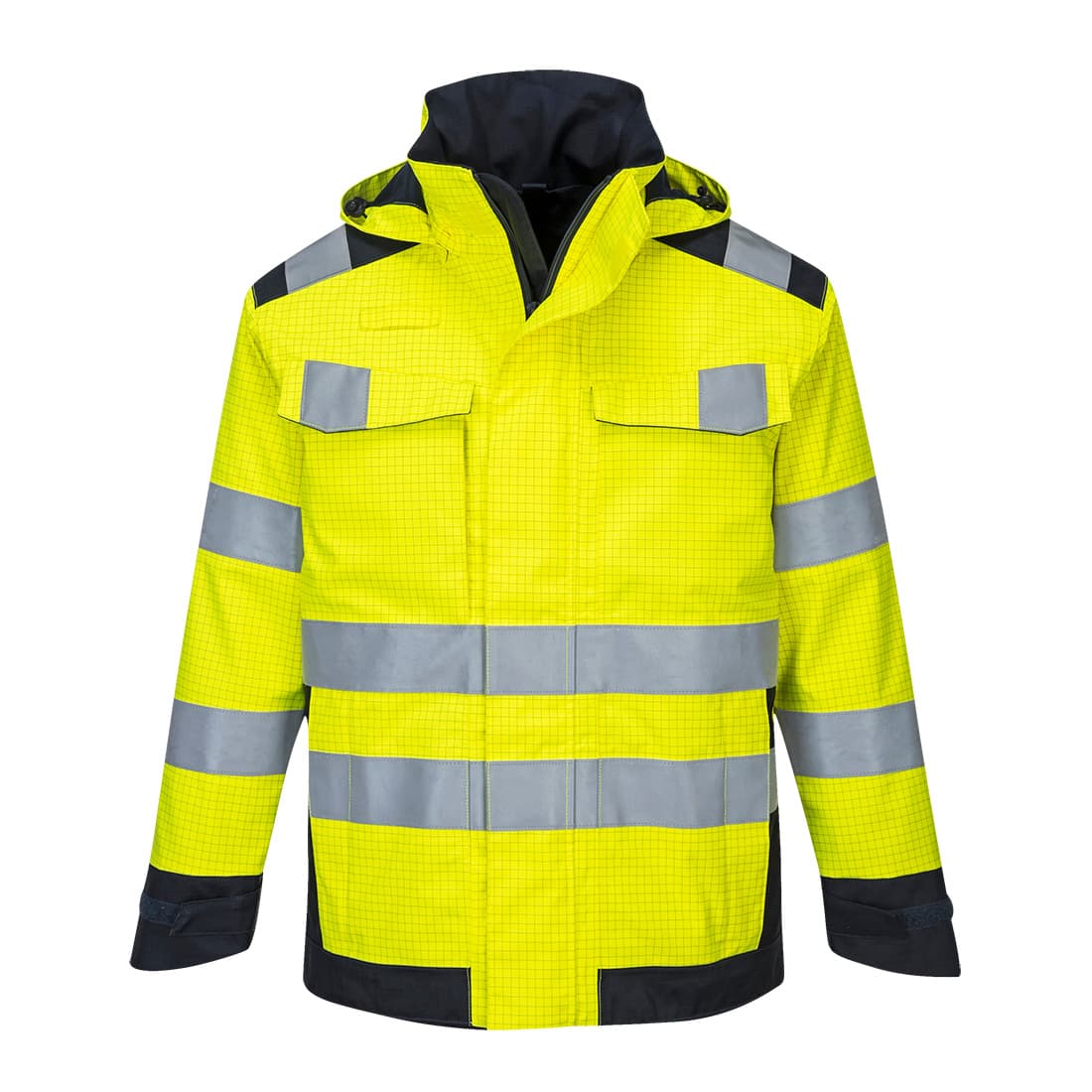 Parka pluie Modaflame HV Jaune/Marine