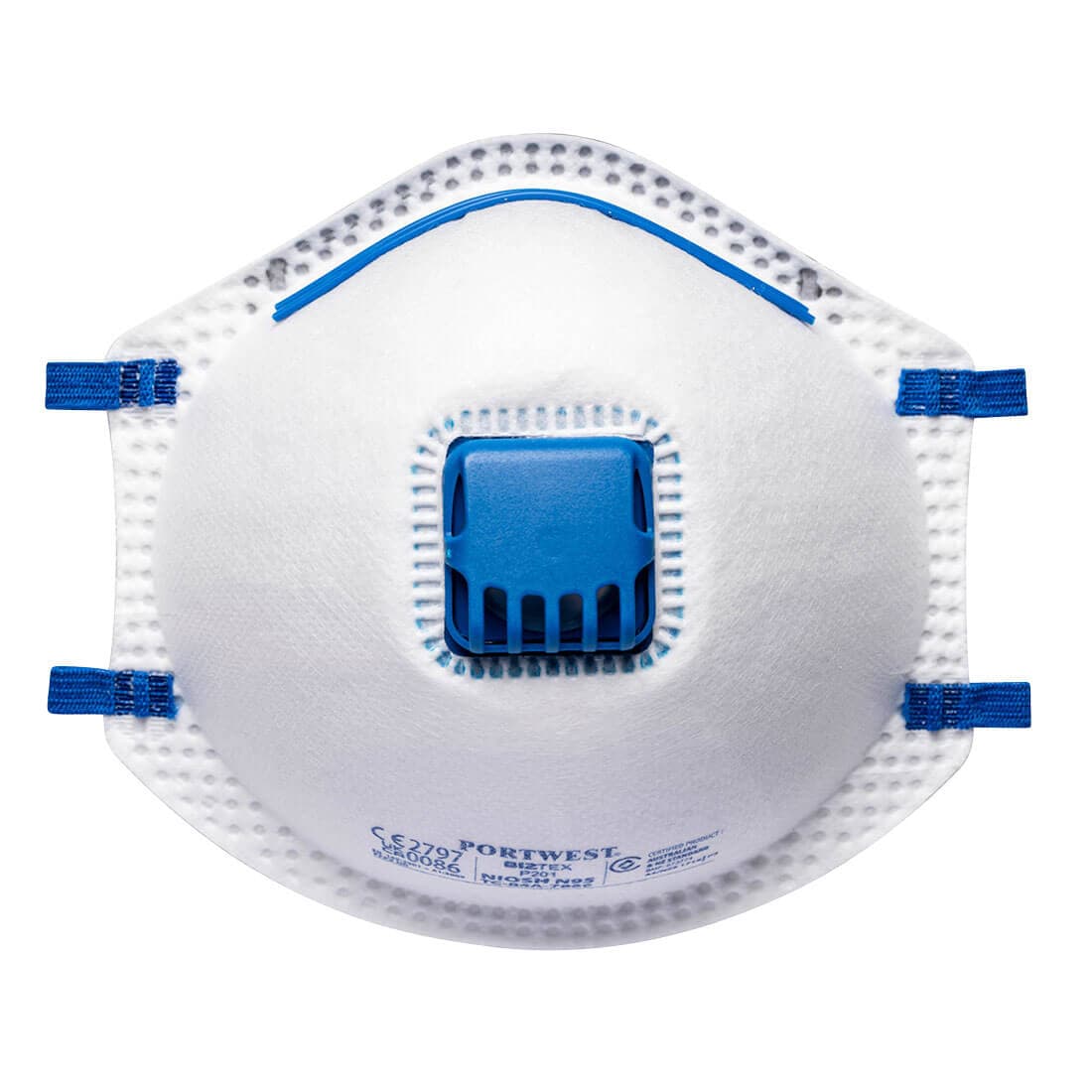 Masque FFP2 avec valve (10pcs) Blanc