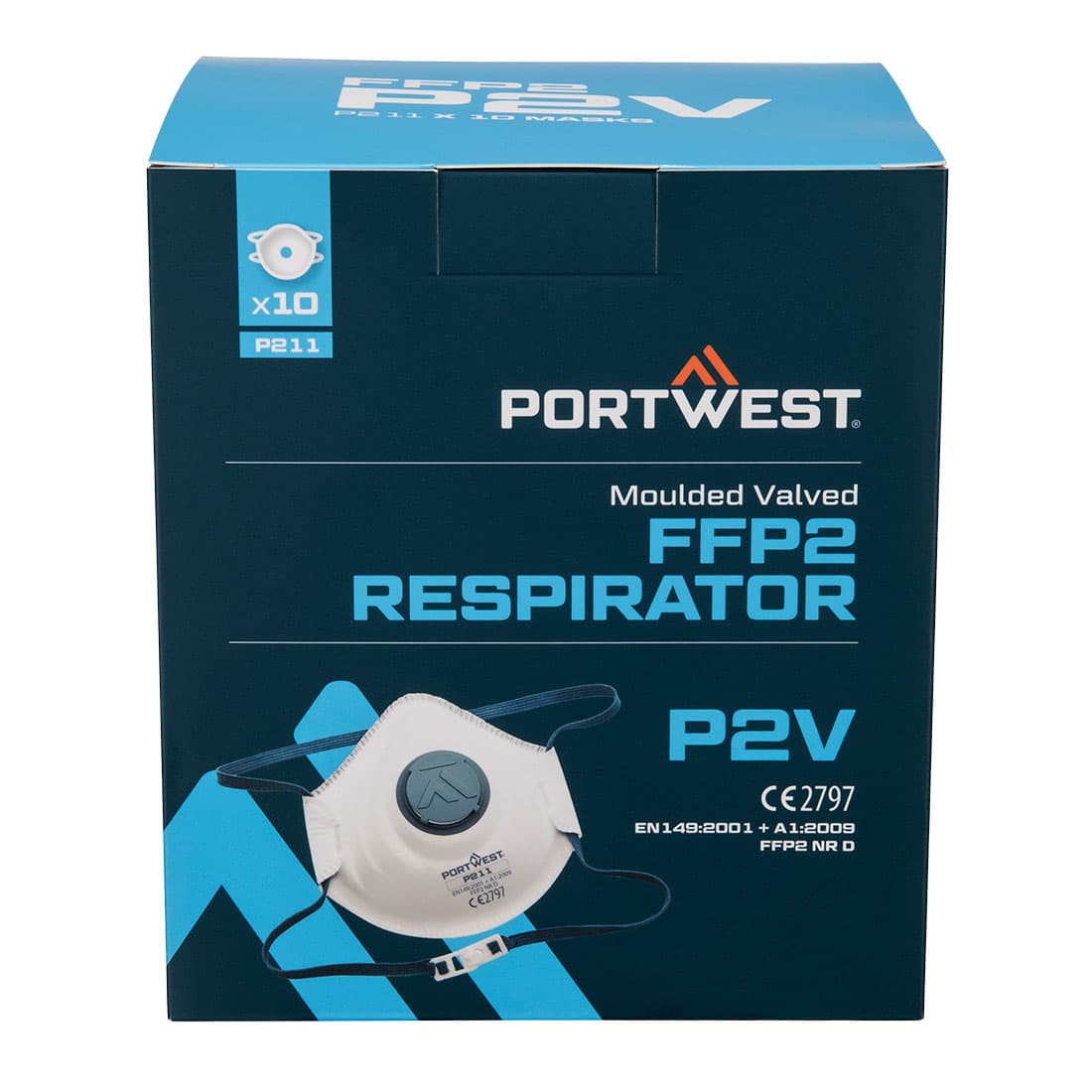Masque FFP2 Valve (par 10) Blanc