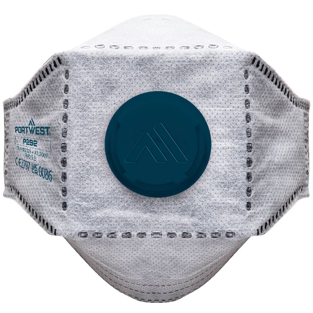 Masque EAGLE Respiratoire FFP2 3 plis fibre de carbone, avec valve (Paquet de 10 pièces) Blanc