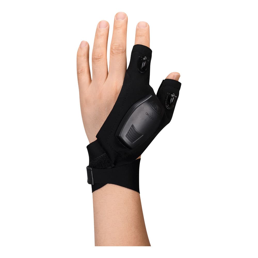 Gants LED rechargeables (1 paire) Noir