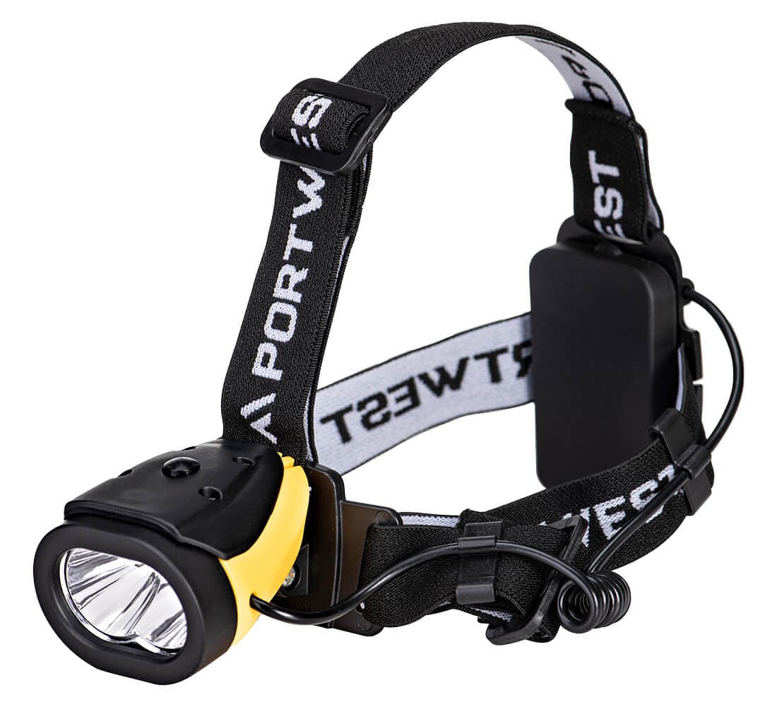 Lampe frontale Dual Power Jaune/Noir