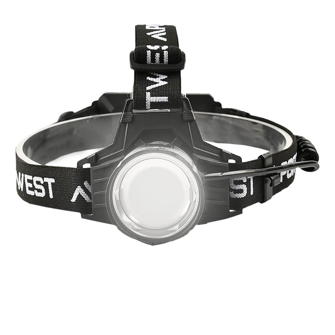 Lampe frontale focalisante haute puissance Noir