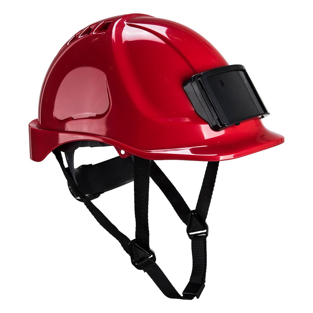 Casque Endurance avec porte-badge Rouge