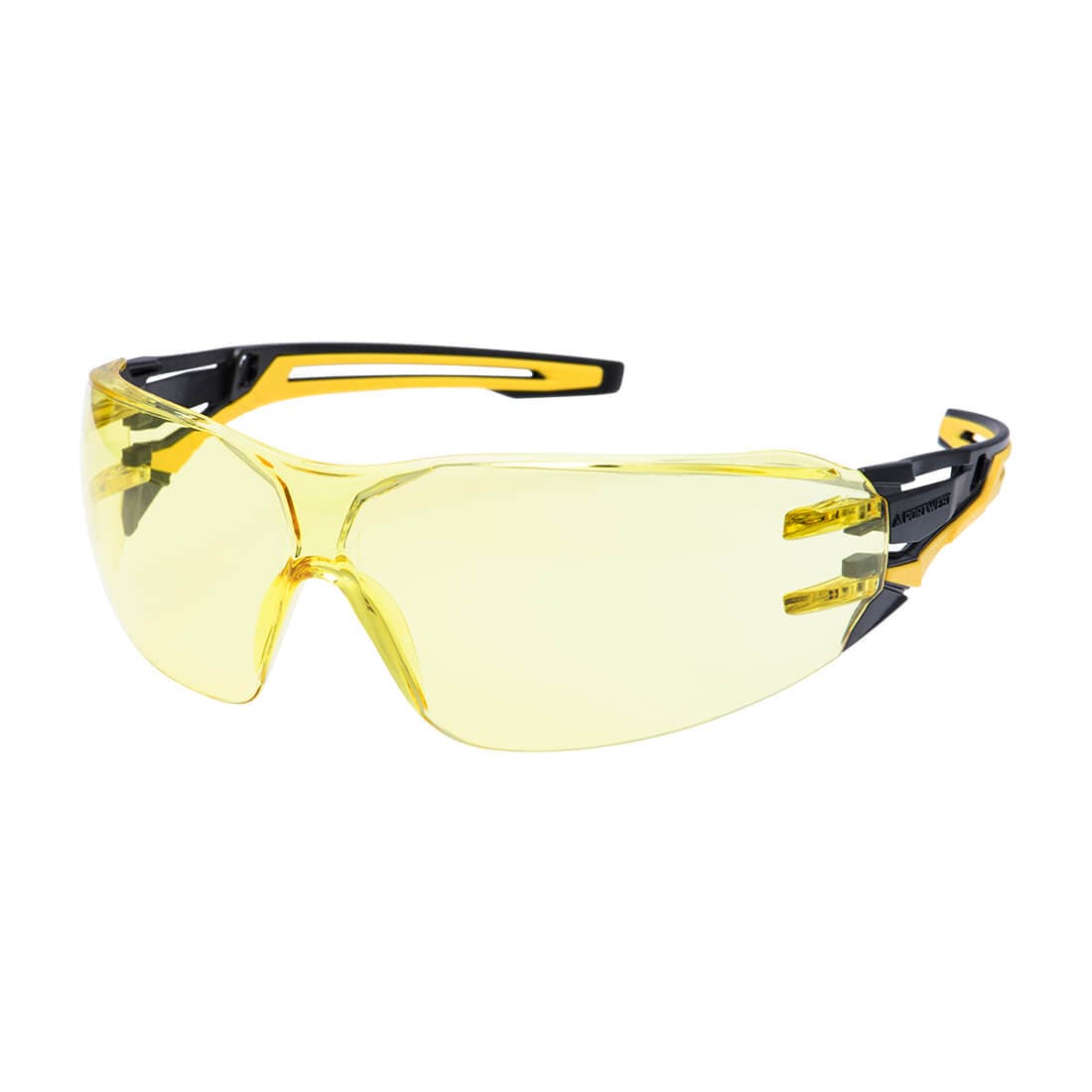 Lunettes de protection enveloppantes anthracite Ambre