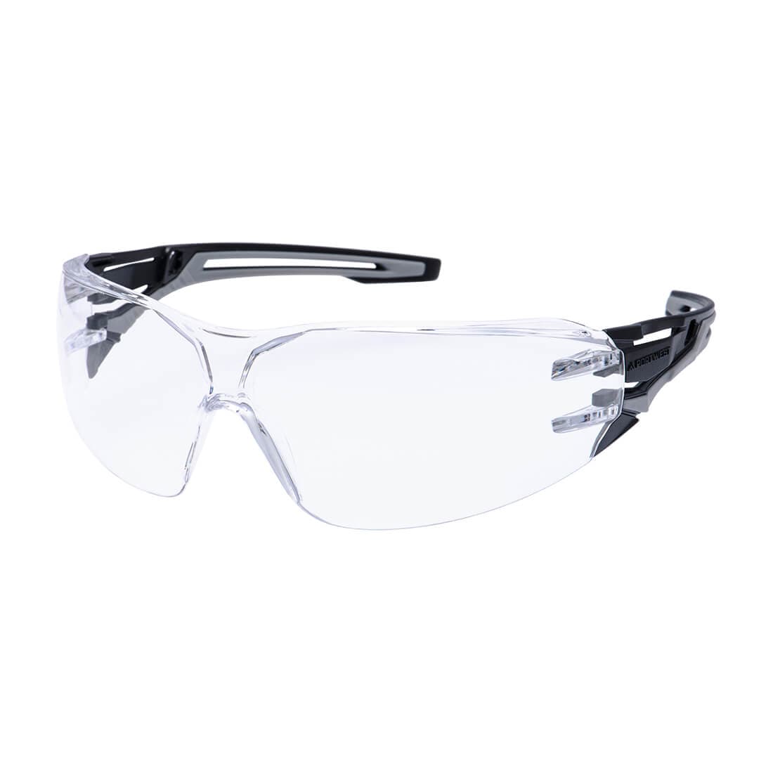 Lunettes de protection enveloppantes anthracite Incolore
