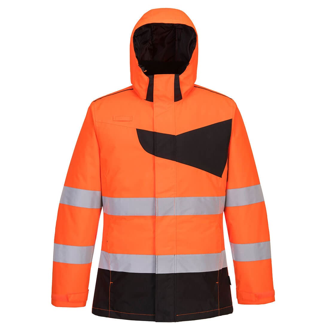 Parka d'hiver haute visibilité PW2 Orange/Noir