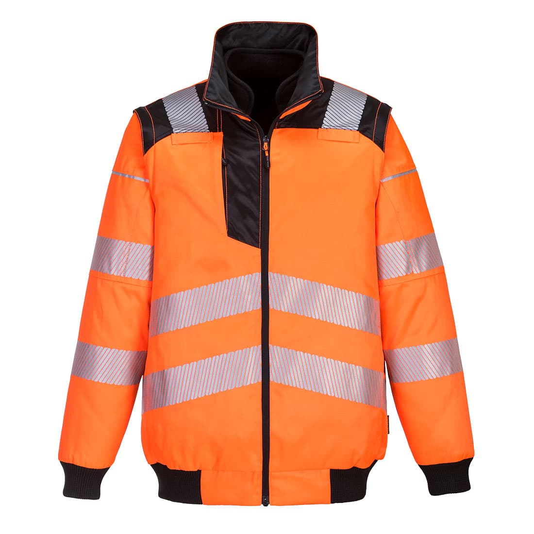 Blouson PW3 haute visibilité 3-en-1 Orange/Noir