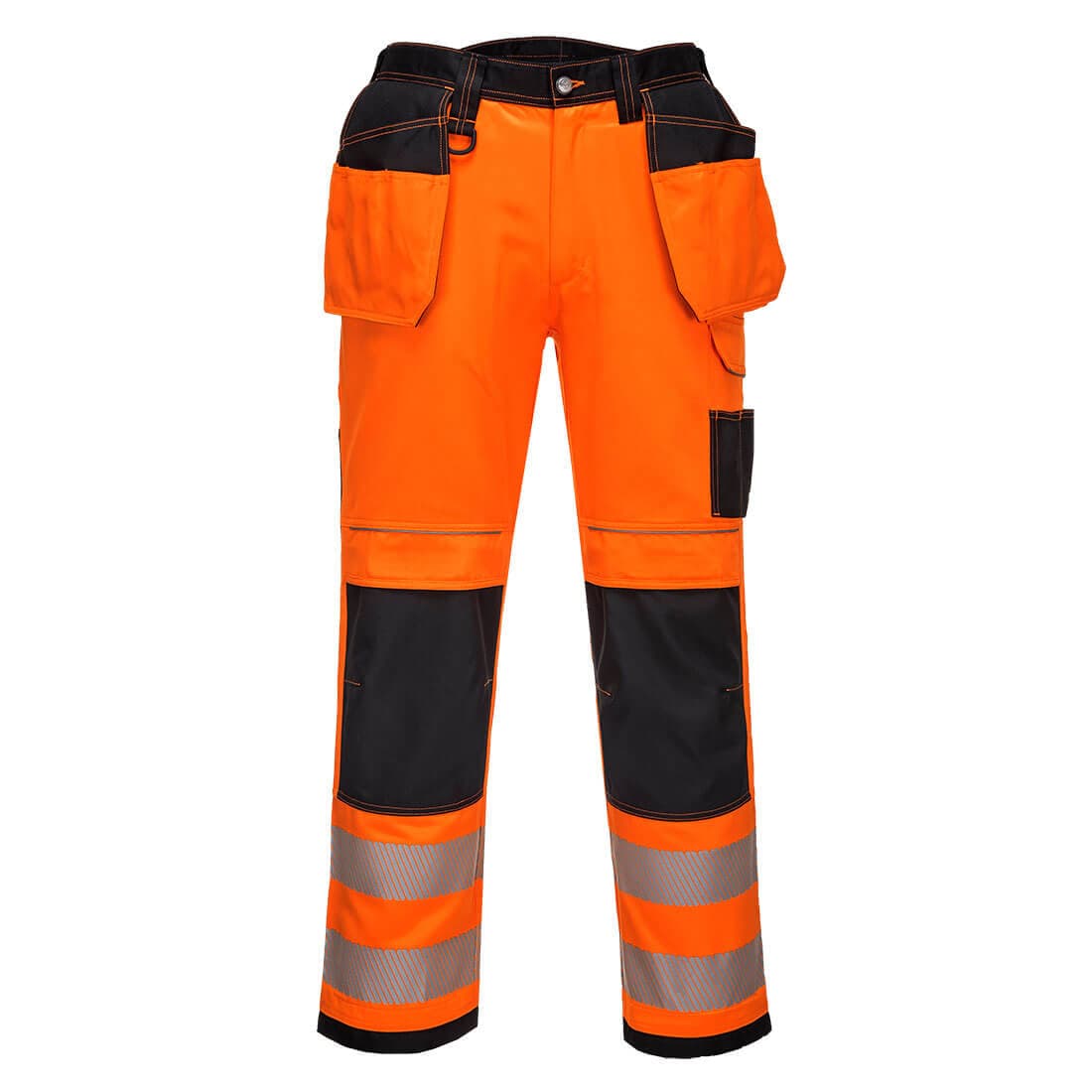 Pantalon PW3 Stretch Holster haute-visibilité Orange/Noir