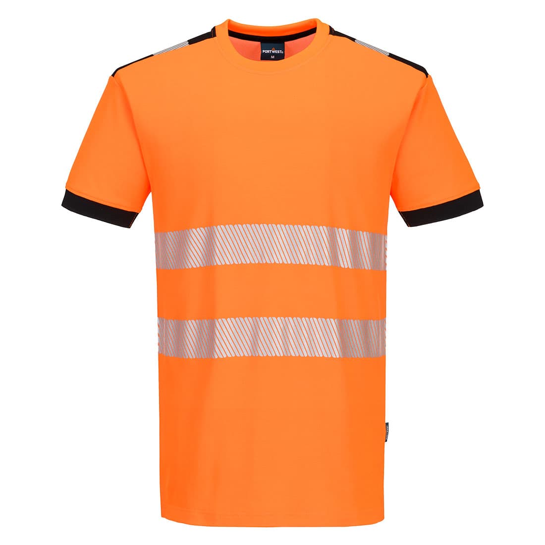 T-Shirt PW3 HV MC Cotton Comfort Orange/Noir