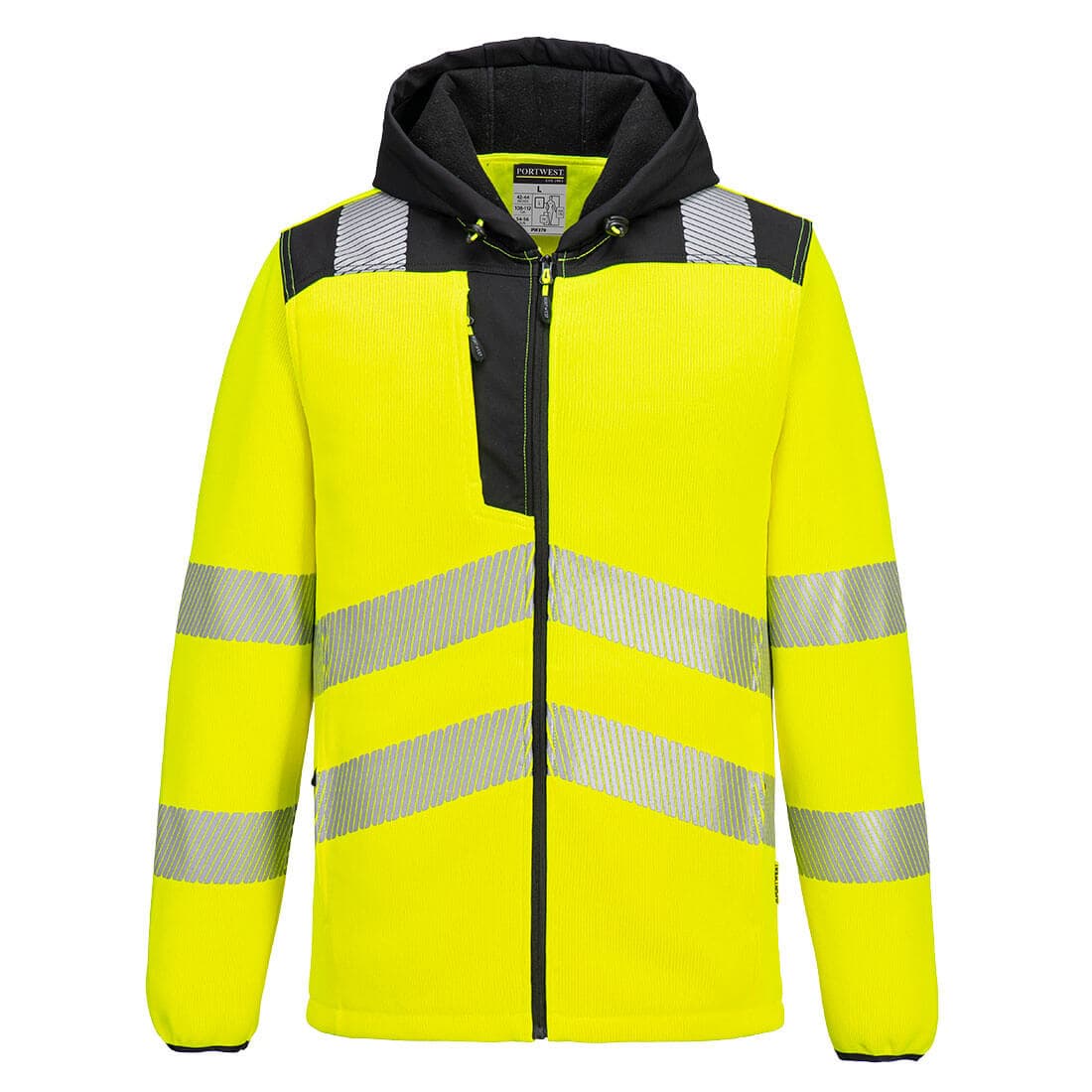 Polaire technique Hi-Vis PW3 Jaune/Noir