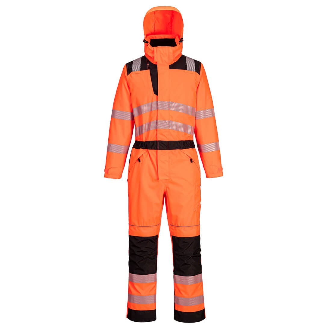 Combinaison de pluie haute visibilité PW3 Orange/Noir