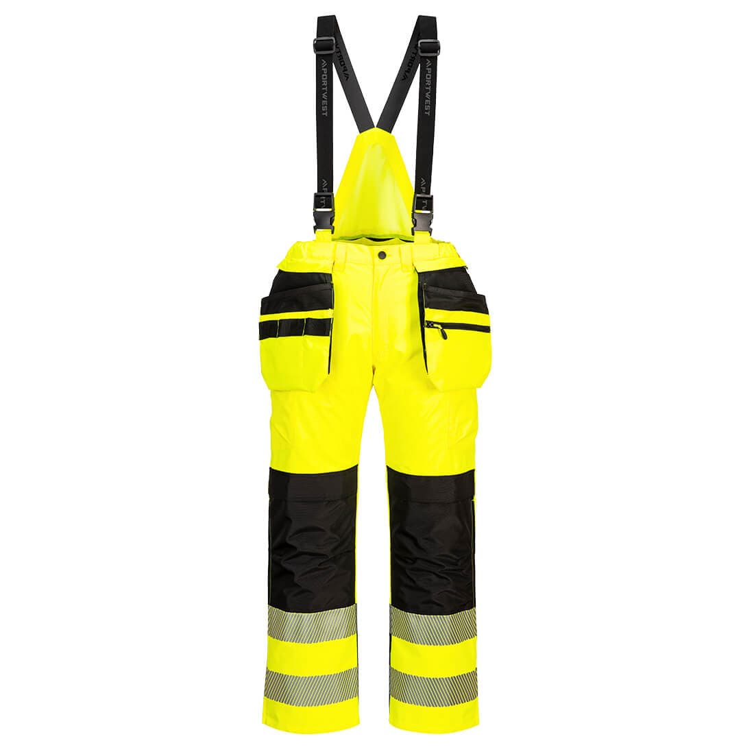 Pantalon de pluie à bretelles HV PW3 Jaune/Noir
