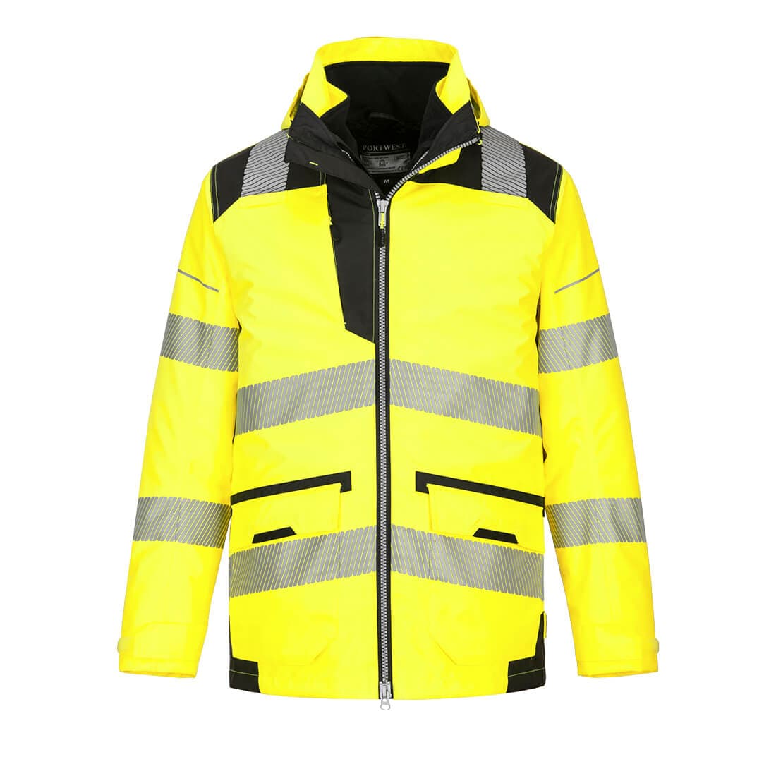 Parka PW3 Hi-Vis 5-en-1 Jaune/Noir