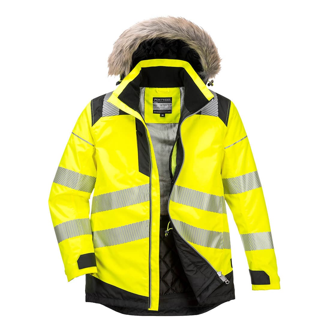 Parka d'hiver haute visibilité PW3 Jaune/Noir