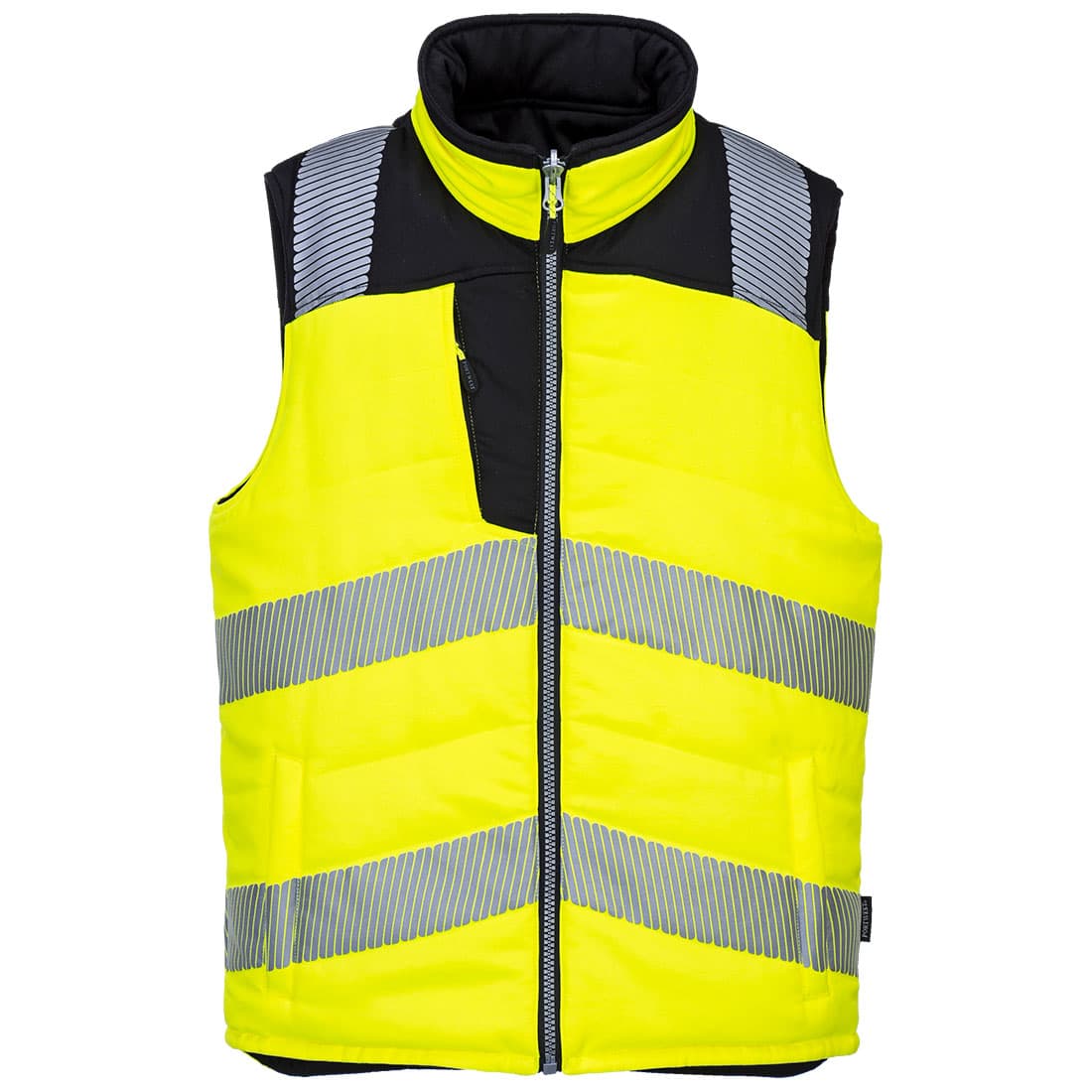 Bodywarmer réversible haute visibilité PW3 Jaune/Noir