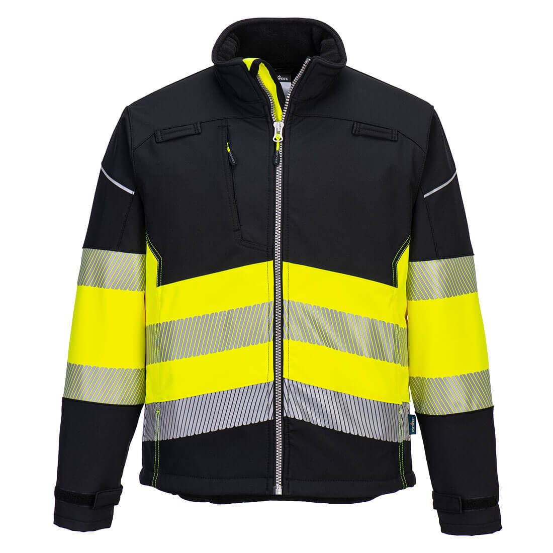 Veste Softshell PW3 Haute Visibilité Classe 1 Noir/jaune