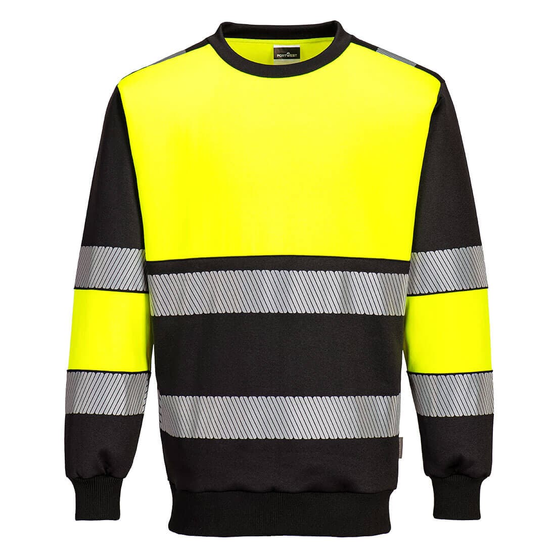 Sweat-shirt PW3 H-Vis Class 1 Jaune/Noir