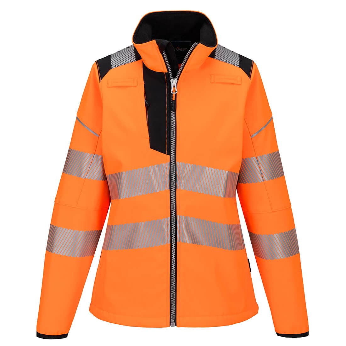 Softshell PW3 haute visibilité pour femmes Orange/Noir