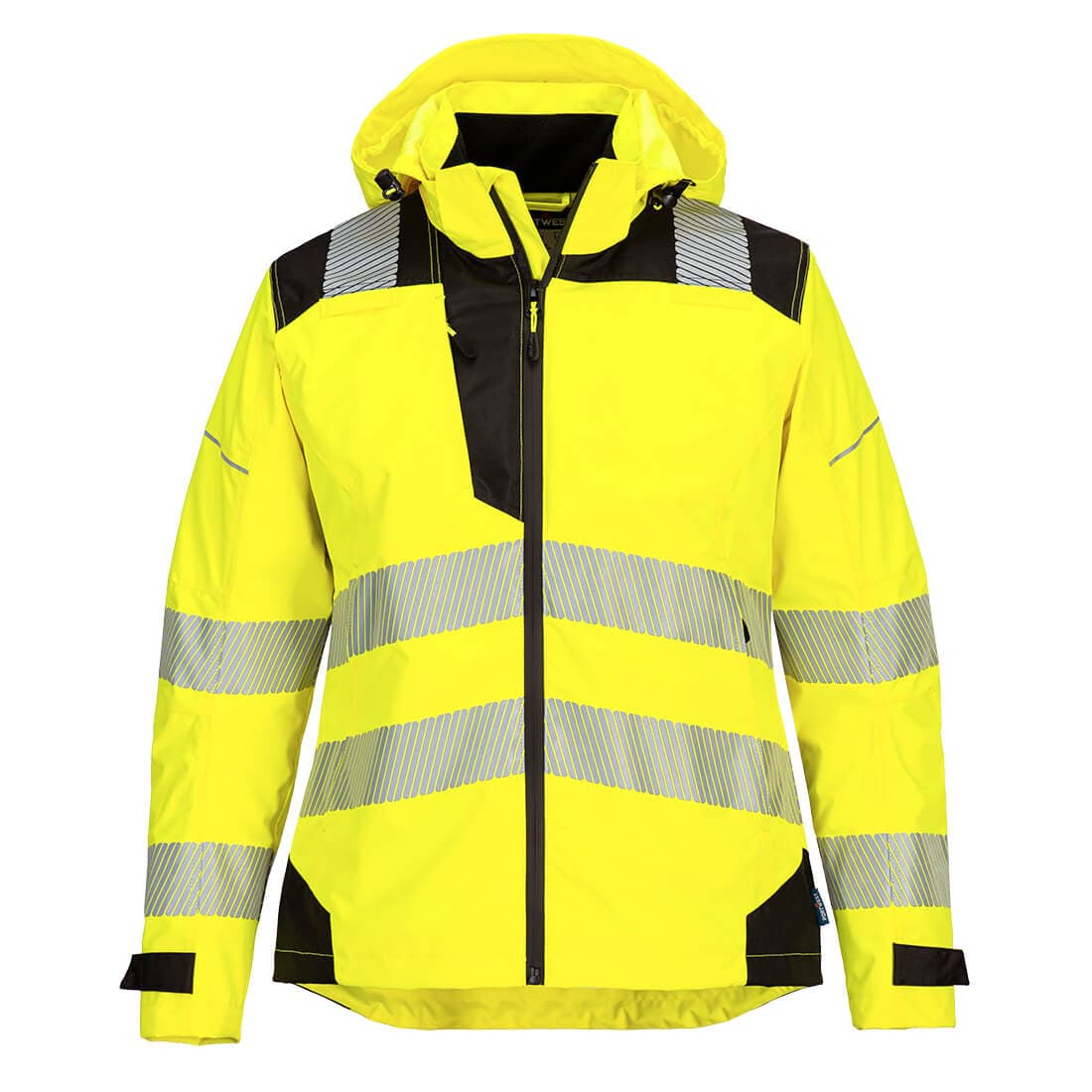 Veste de pluie haute visibilité PW3 pour femme Jaune/Noir