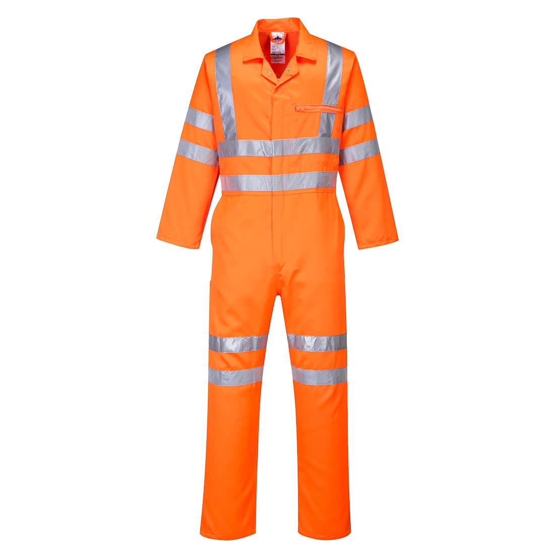 Combinaison de service en polycoton Haute-visibilité Tall de couleur Orange