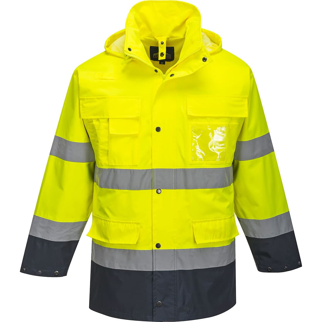 Parka haute visibilité 3 en 1 Jaune/Marine