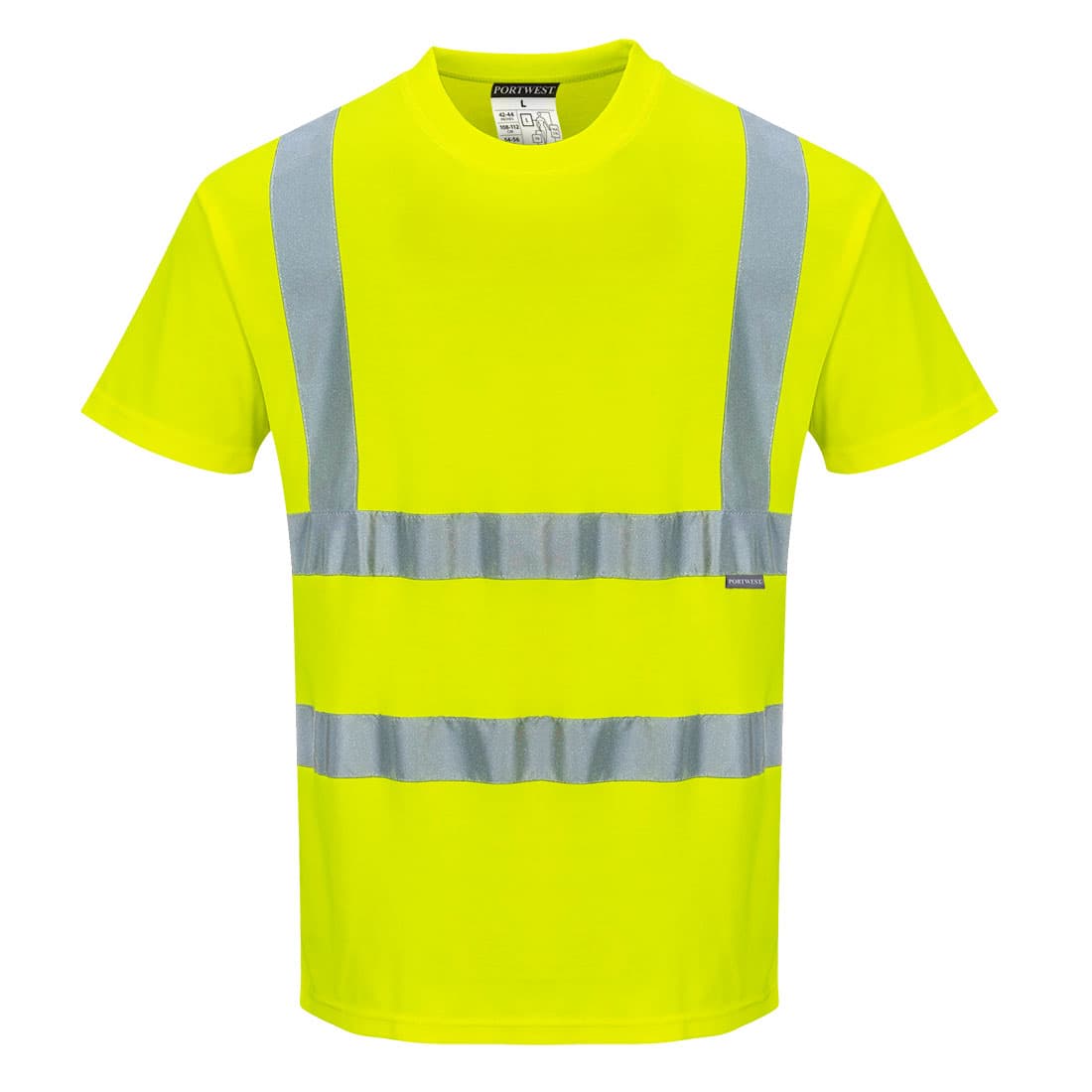 T-shirt Hi-vis MC coton comfort Jaune