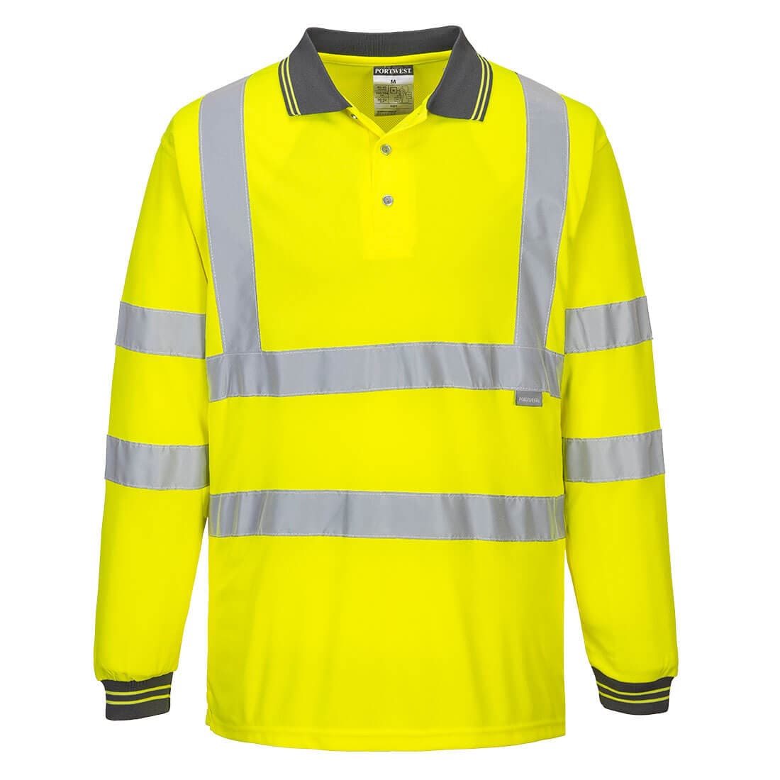 Polo HV Manches Longues Jaune