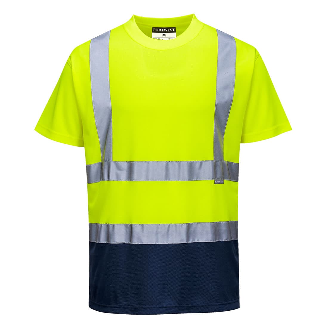 T-shirt bicolore Jaune/Marine